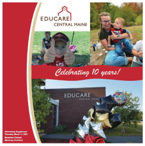 Educare Central Maine 10th Birthday insert in local paper